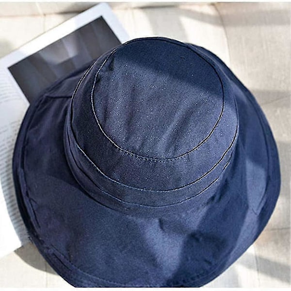 Dame Strandhat Foldbar Bredskygget Sommerhat Floppy Hat Strandspandhat Have