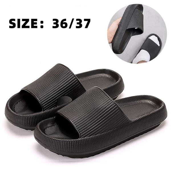 Unisex Pillow Slides Tofflor, Halksäkra, Snabbtorkande Badtofflor