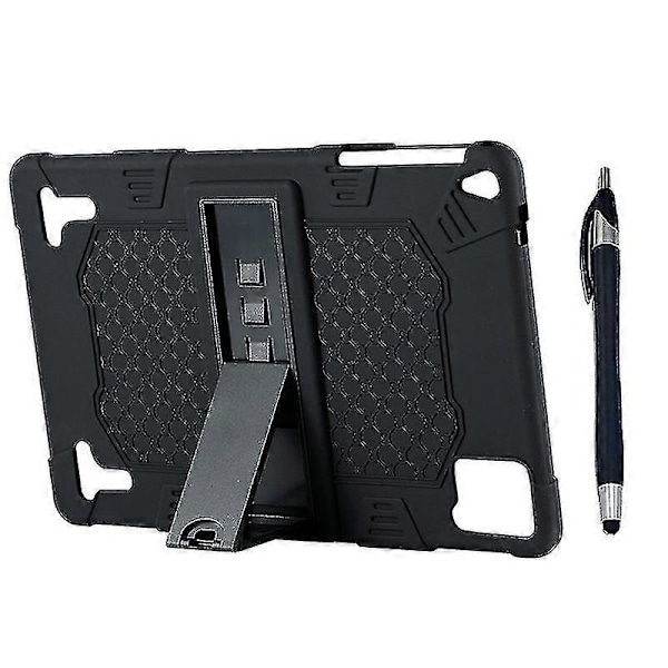 10.1 Tum Tablet Fodral Silikonfodral Tabletstativ Universellt Tablet Fodral Justerbart Stativ med Kapacitiv Penna