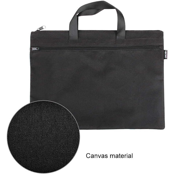 Kontorsdokumentväska, Män Briefcase Bärbar Pärm A4 Fil Zippe