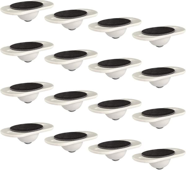 16 stk Selvklebende Svingbare Hjul, Universal 360° Rotasjon Trans