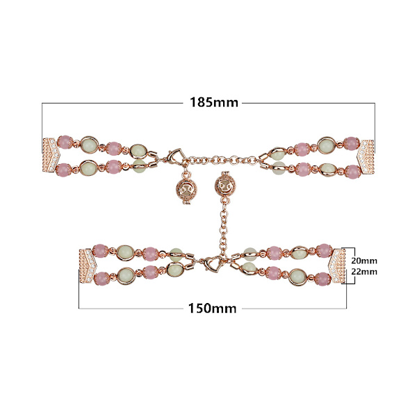 Roséguld Armband Kompatibelt med Galaxy Watch 5 20mm/5 Pro, Gal