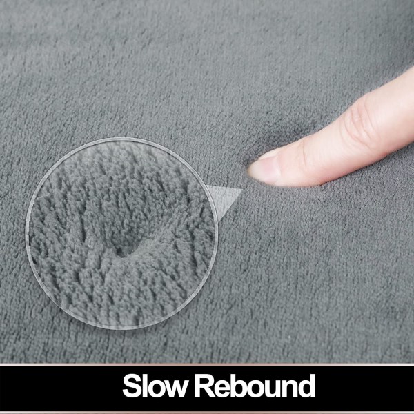 Memory Foam Bademåtte - Skridsikker, Absorberende, Super Blød Fløjl