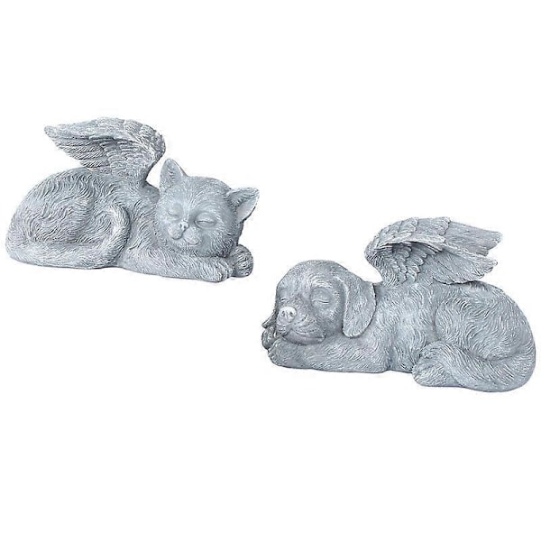 Design Toscano Hundeengel Kjæledyr Minnesmerke Gravmarkør Hyllest Statue