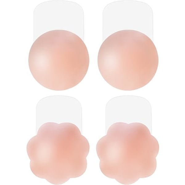 #Nipple Cover Silikon Återanvändbart självhäftande Vattentätt osynligt bröstklistermärke#