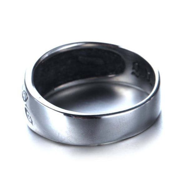 #Ring, djæveløjerings, hip hop ring, størrelse 6#