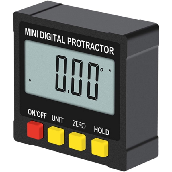 *Digitalt vinkelmåler, 4-sidig magnetisk vinkelsøker, LCD digital P*