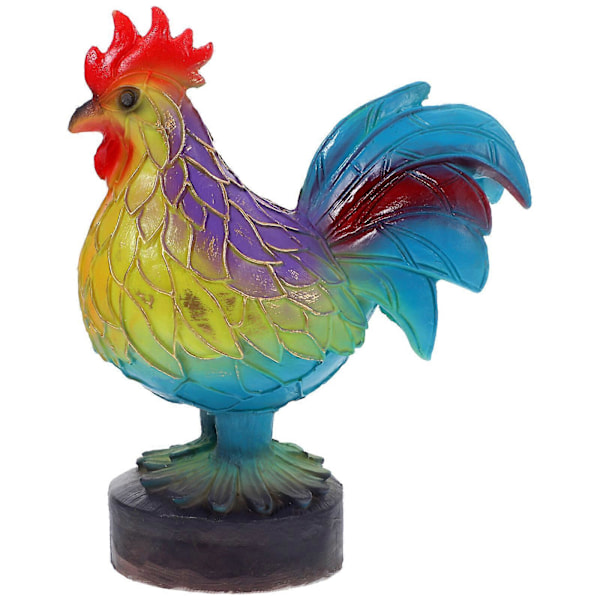 Resin Hane Bordlampe Delikat Haneform Nattlys Farget Resin Lys