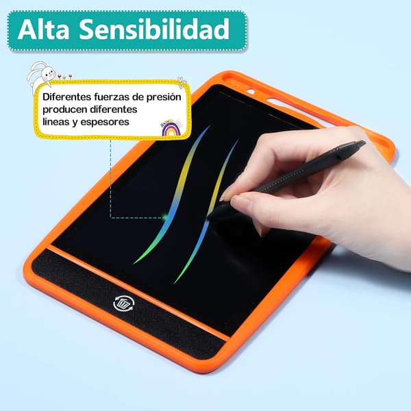 Farverig LCD Skrivetablet, 8,5 Tommer Børnetegningstablet, Magic