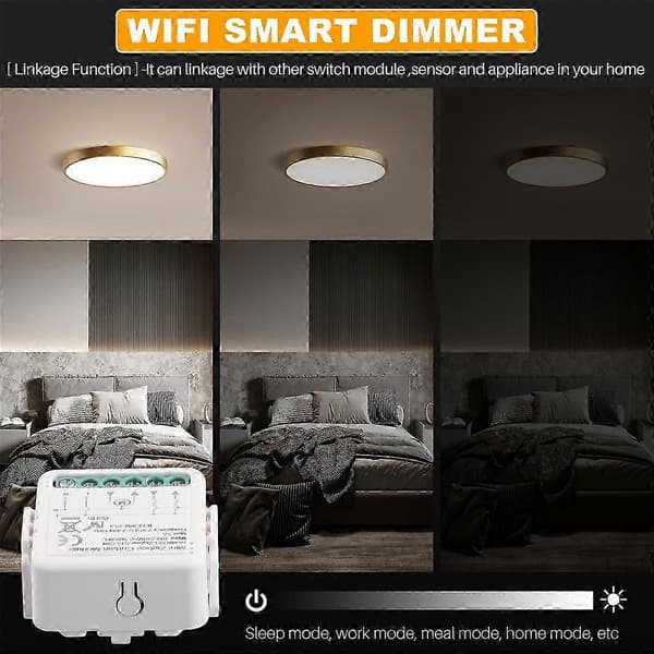Zigbee Bryter Lysgardin Dimmer Smart MINI Modul C04 Kontroll Bryter Gardinbryter Modul Null