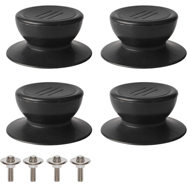 4 stk. Låg Knapper, Universal Køkken Låg Udskiftningsknap, Glas