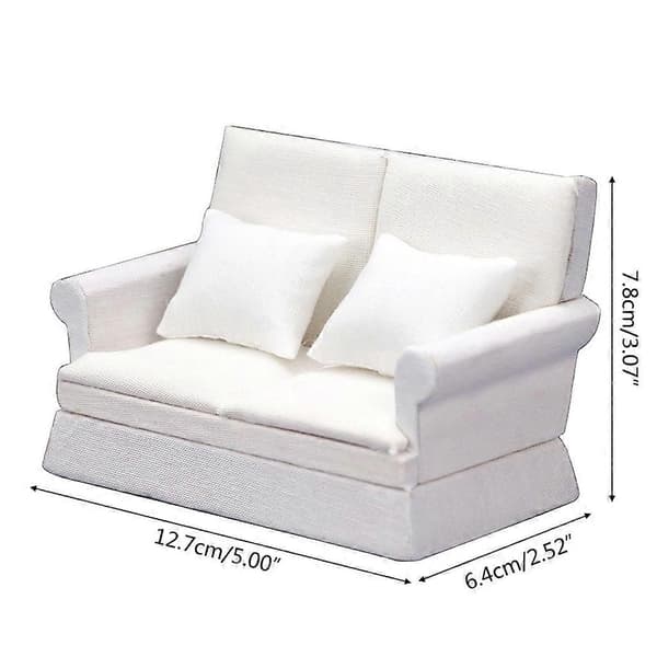 1:12 Modell Sofa Simulering Lenestol Sofa Miniatyrmøbler Dukketilbehør