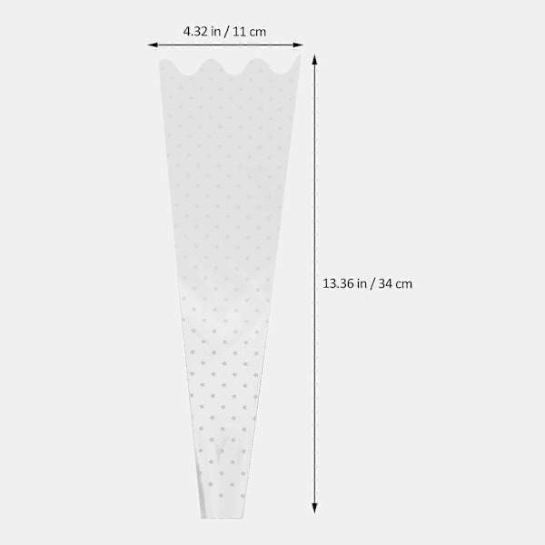 100 stk. Transparente Blomsterindpakningsposer Plastik Blomsterbuket Emballageposer