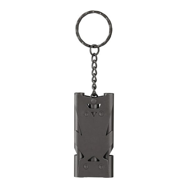 Nødraket 3 Rør Høj Decibel Metalfløjte med Lanyard