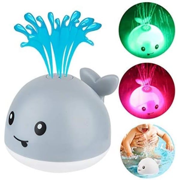 Baby bath and pool toy, jet whale with LED