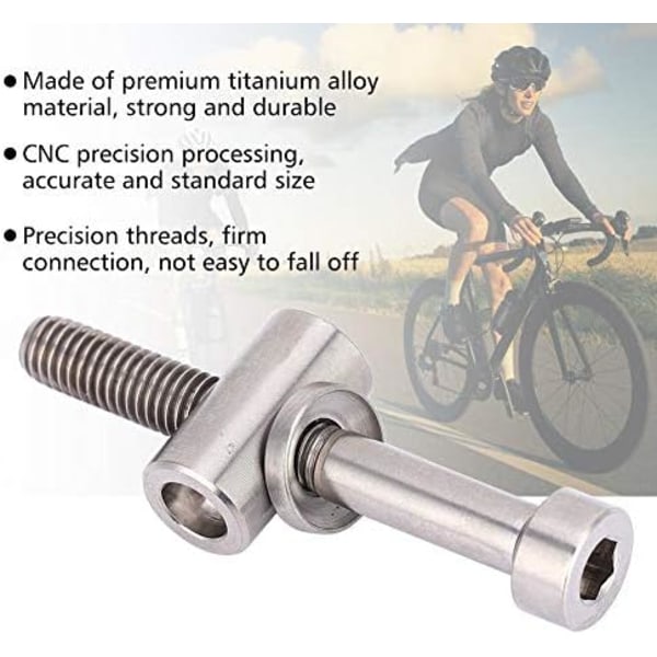 #2 st Sitskruvar i Titanlegering för Cykelsadel Fixerad M5x40-Titan#