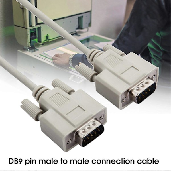 Sarjakaapeli Professional High Speed 1.5m 3m 5m DB9 Uros-Uros Sarja DB9 RS232 9 PIN PC Muunnin Jatkojohto Tulostimelle