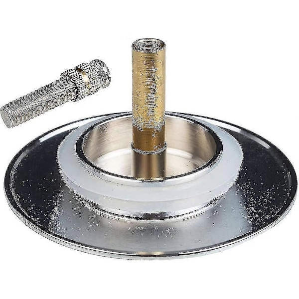 Badekarprop, 70 mm, med dobbelt forsegling, højdejusterbar, universal badekarprop, vaskventil, hærdet messing med kromfinish