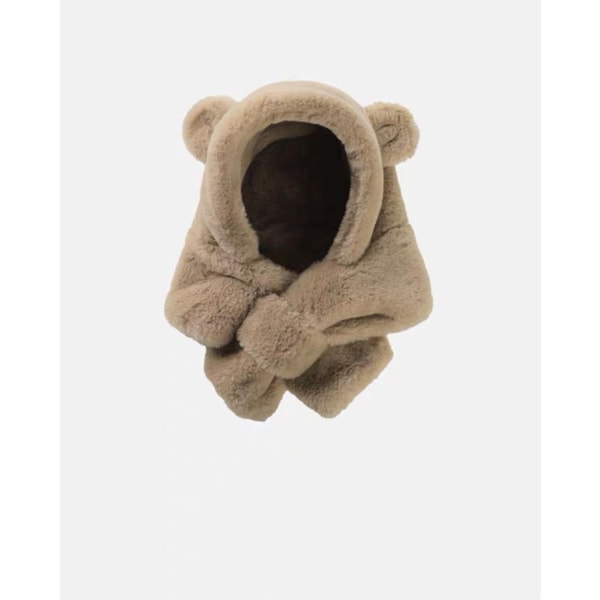 #Plush Halsduk Hatt för Barn, Bebis Öron Skyddande Hatt för Pojkar#