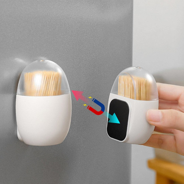 Hållare Dispenser, Kylskåpsmagnet Tandpetare Dispenser Hållare