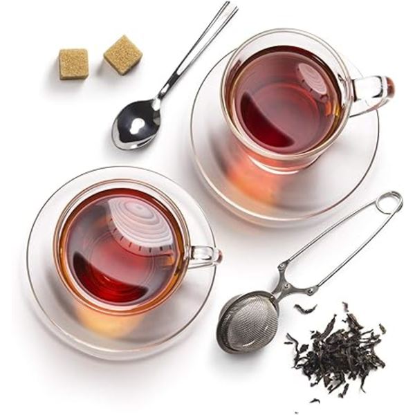 /#/1 Pack Mesh Snap Ball Tea Strainer with Handle for Loose Leaf Te/#/