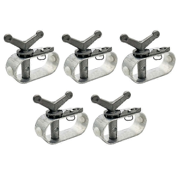 Mini vinsjstrammer i metall, håndvridd vaierstrammer, vaierstrammer for gårdsbruk, 5 stk.