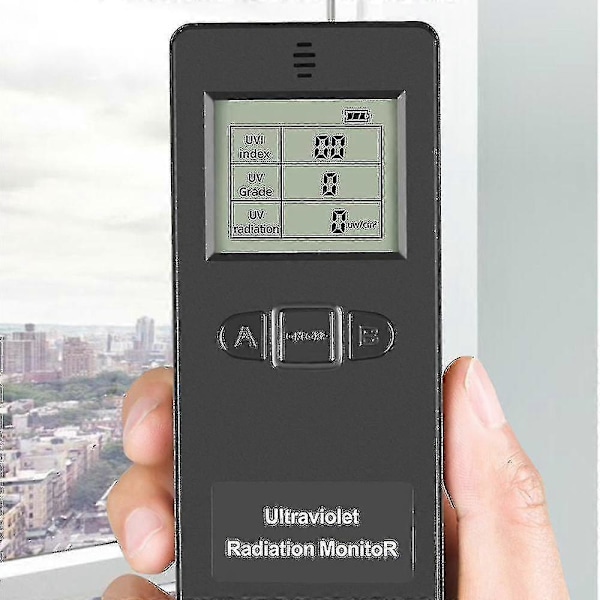 Bärbar Digital Ultraviolett Strålningsdetektor Ultraviolett Uvi Meter Radiometer Testare Skyddsutrustning Testning js~