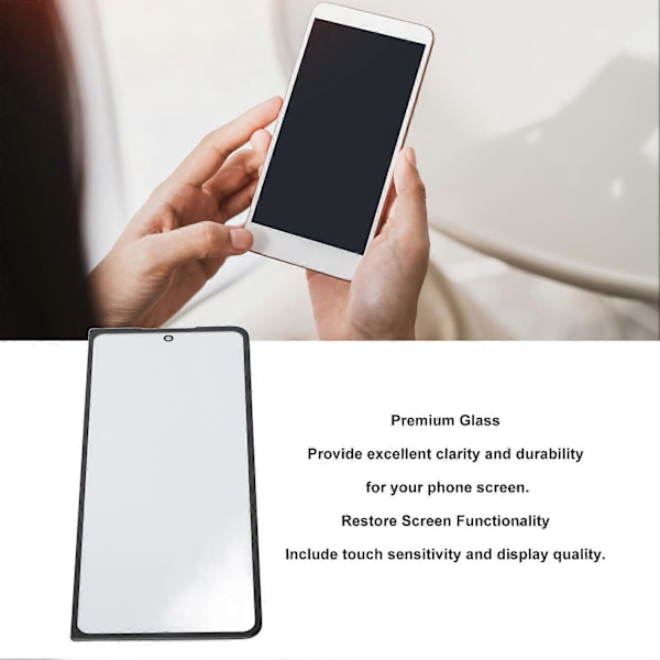 Front Ydre Glas Skærm Ydre Linse Skærm Udskiftning med OCA Reparationsværktøjssæt til Galaxy Z Fold 5 5G F946