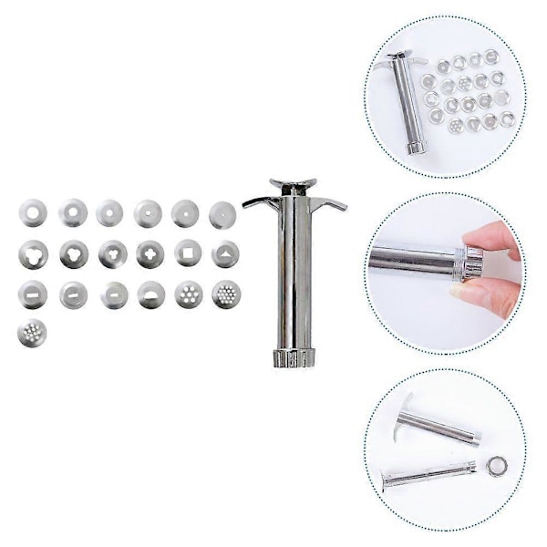 1 Set Bärbar Polymerlera Extruder Sculpey Skulpteringsverktyg Lerspruta
