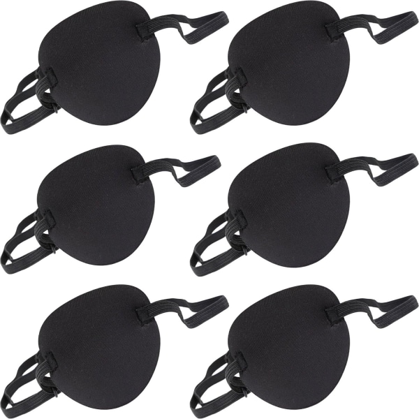 6 Styck Justerbar Strabismus Eye Patch Eye Patch Eye Mask med