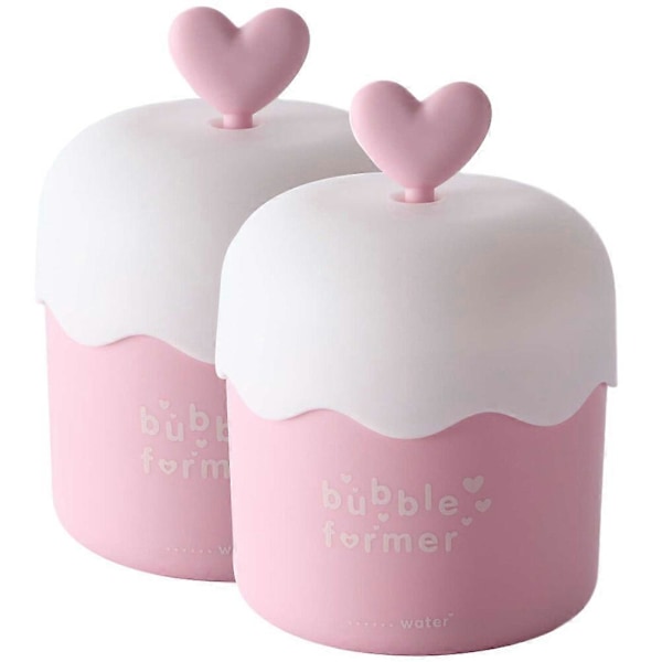 2 st Tvätta Ansikte Bubbelmaskin Ansiktsrengöring Skumkopp Portabel Bubbelmaskin