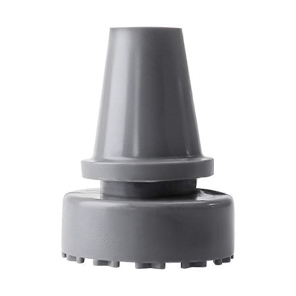 Gummifødder til vandrestave, skridsikre, 19 mm indvendig diameter, krykketilbehør (Grå)