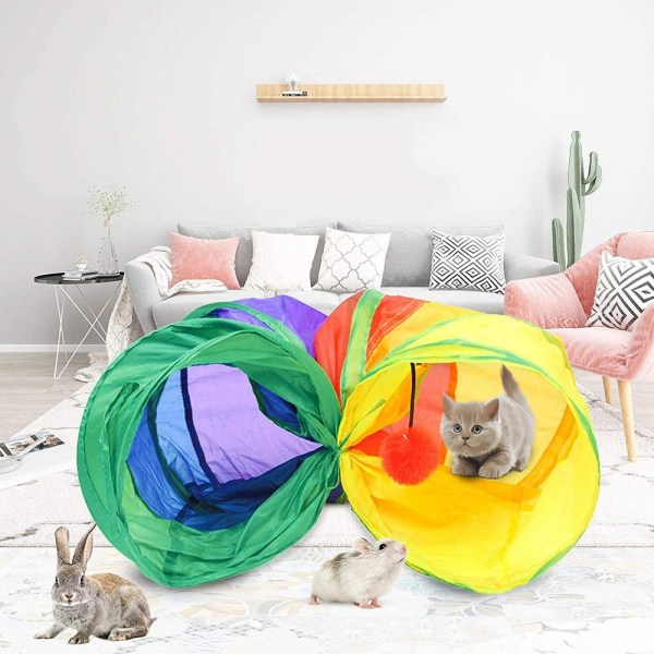 #Djurlekaktivitetsleksak hopfällbar tunnel kattunnel katt leksak#