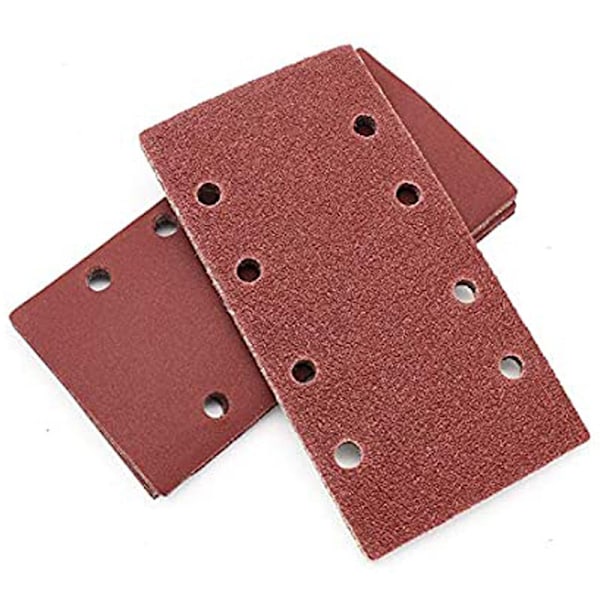 #36x slippapper - Excenterslippapper - Klibbiga slippapper med krok och ögla - Korn P 40/60/80/100 - 93 x 185 mm#