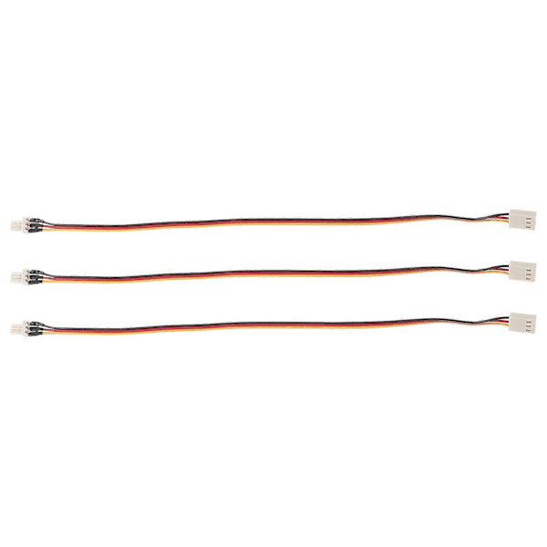 3 stk. 3-Pin PC Computer Kabinet Blæser Splitter Forlængerledning Strømstik Adapter Kabel