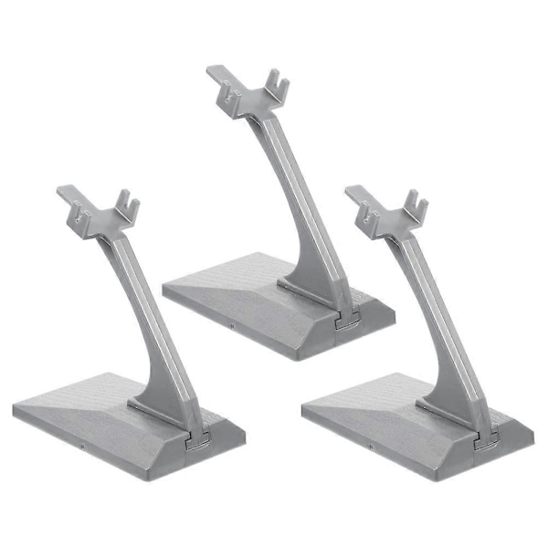 3 stk. Flyholder Plastik Display Stande Flymodel Display Stande Bordstand