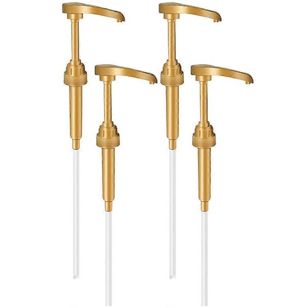 4 stk. Sirupspumper Kaffepumpe Udskiftning Sirupsflaske Pumpe Kaffesirup Dispenser Pumpe