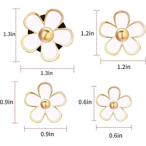 4-pack Bil Luftkonditionering Ventilationsklämmor (liten prästkrage), Bilventilationsklämmor