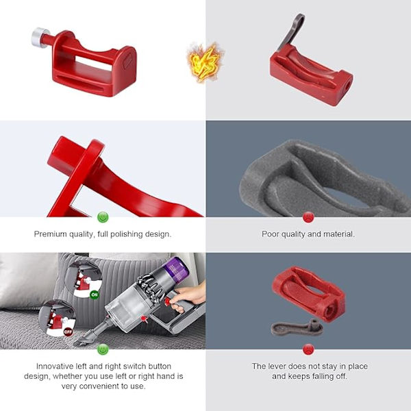 Dyson v6v7v8v10v11v15 -imurin pääkytkimen lukko