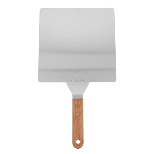 1st Rostfri Bakspade Pizzaspade Köksredskap (Silver, Träfärg)