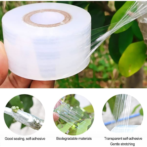 3 kpl Grafting Stretch Tape 200mx3cm Biohajoava Stretch Tape S