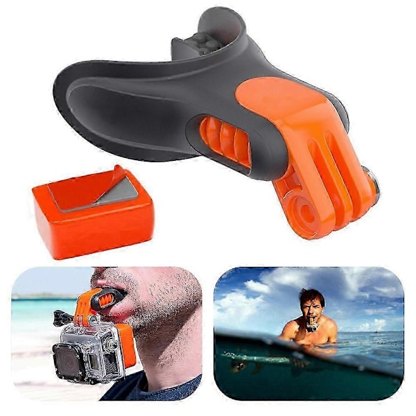 X-311 for GoPro/DJI Osmo Action Sportskamera Surfingmunnstykke Bite Connector Surf Tannbøyleholder