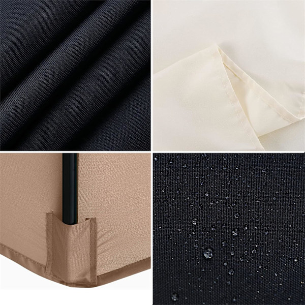 Parasol Reservebetræk - 6 Ribber - 2 M - Vandafvisende - Anti-UV