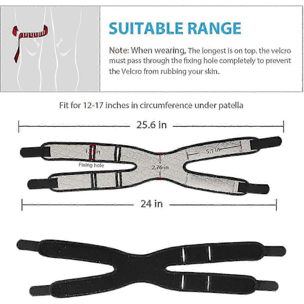 Knäskydd med Patellarsena-Stöd, 2-pack, Smärtlindring för Knä och Patellarsena för Män & Kvinnor