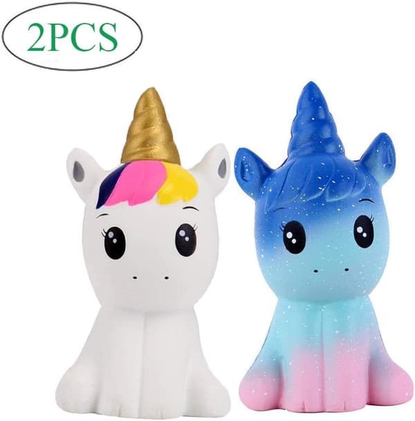 *Squishies Pack 2 st Squishy Unicorn Leksaker Långsam Stigande Doftande Squ*