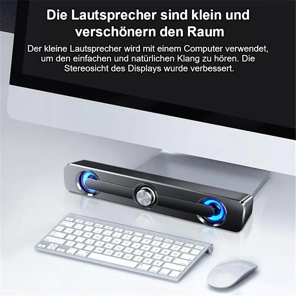 #USB-kablede kraftfulde computerhøjttalere Bluetooth-højttaler (Surround S#