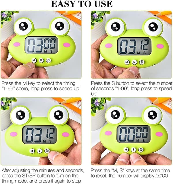 *Kjøkkenur, magnetisk timer, elektronisk timer med LCD-skjerm,*