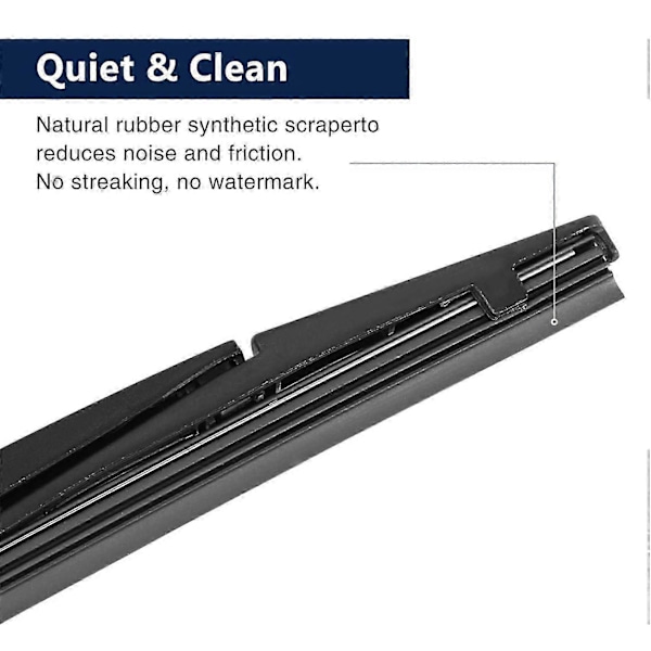 12 tommer 305mm Bakre Vindusviskerblad Armsett for Focus ST 2012-2017 Bakre Vindusviskerblad Arm