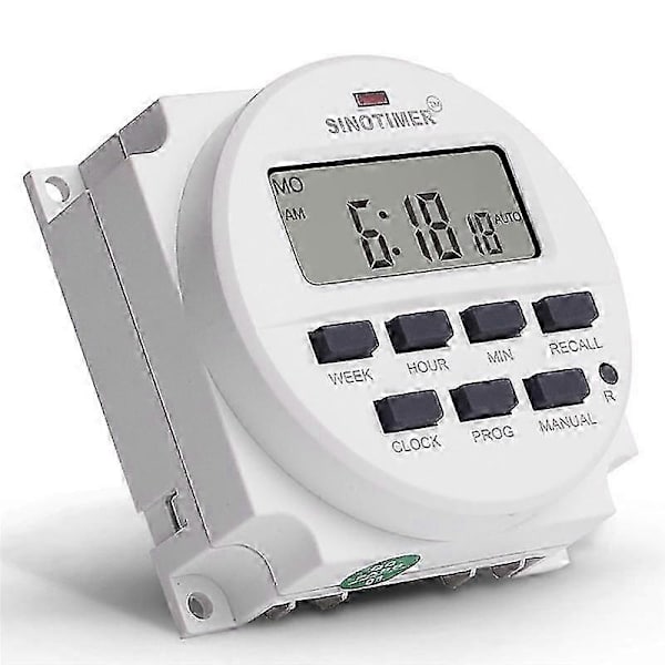 Tm618N-2 Lcd 1.6 Tommer Digital 220V Ac Programmerbar Timer Switch med Relæ Indeni og Nedtælling Ti