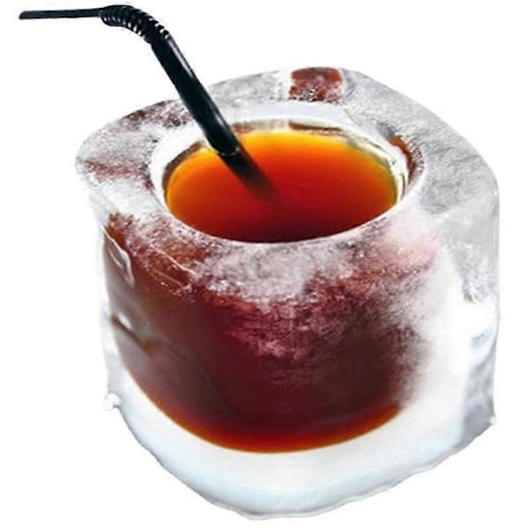 4 Kopp Form Silikon Isbitform Isform Isbitbrett Sommer Bar Øl Is Cocktail Kalde Drikkeverktøy